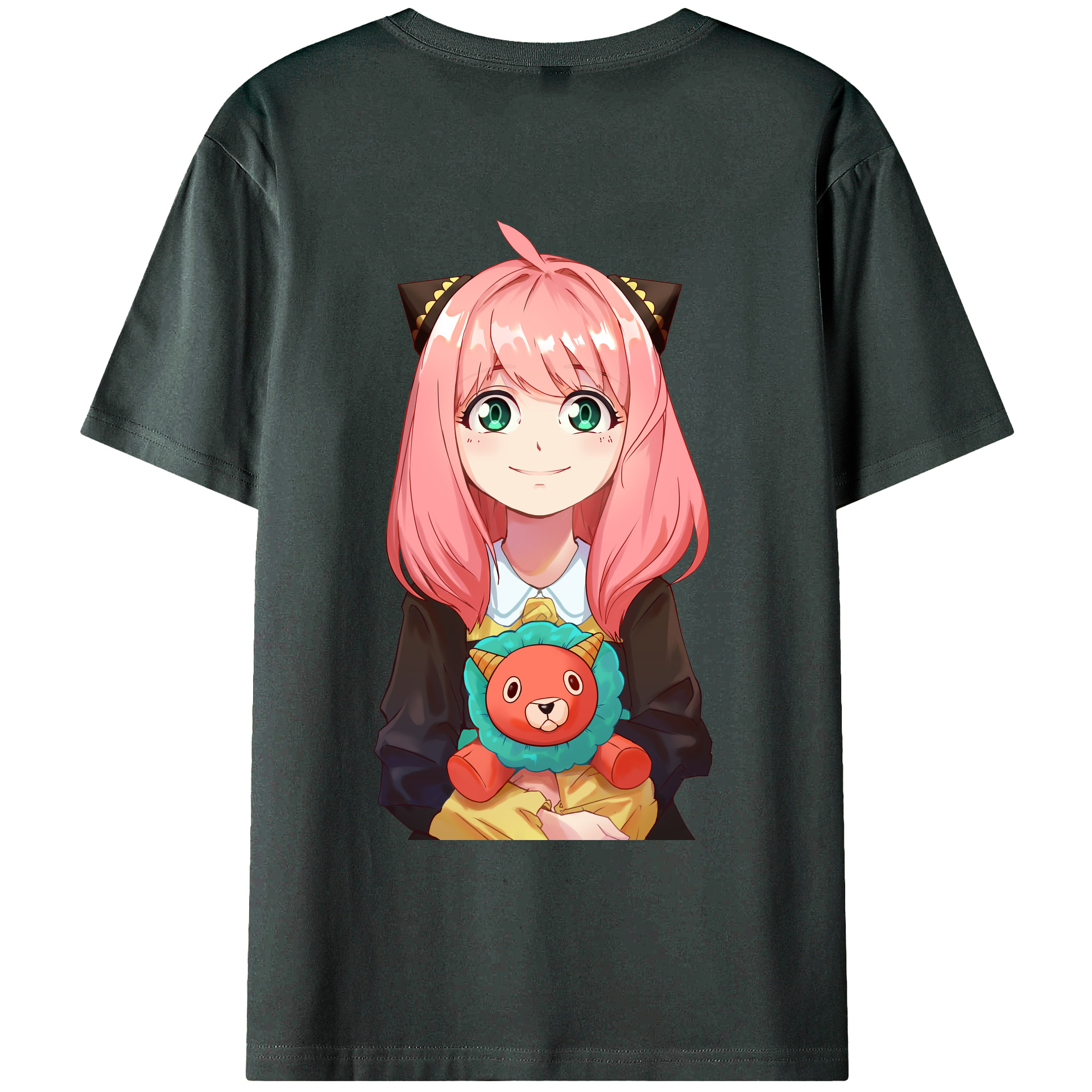 （画像用） SPY×FAMILY间谍家家酒 綿100％ メンズ半袖Tシャツ（バックプリント） 通気性